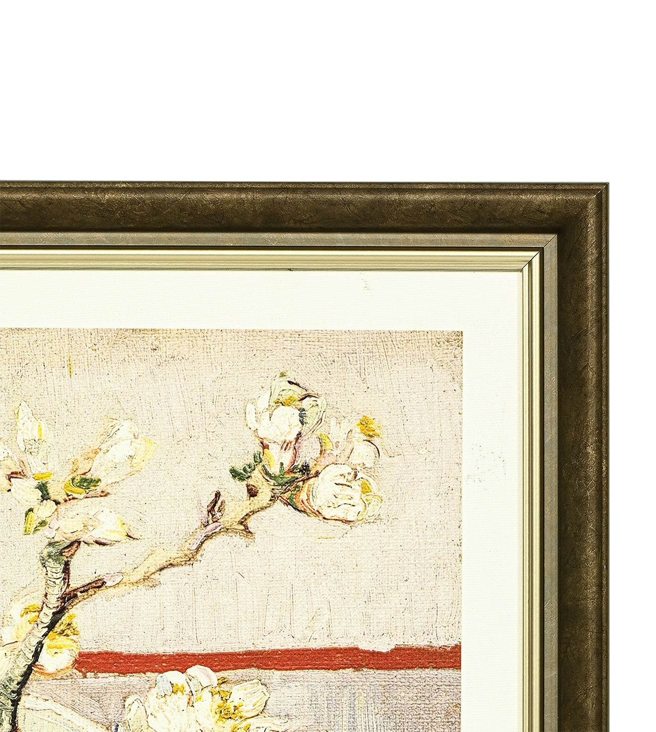 Sprig of Flowering Almond in a glass by Vincent Van Gogh