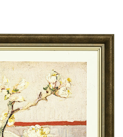 Sprig of Flowering Almond in a glass by Vincent Van Gogh