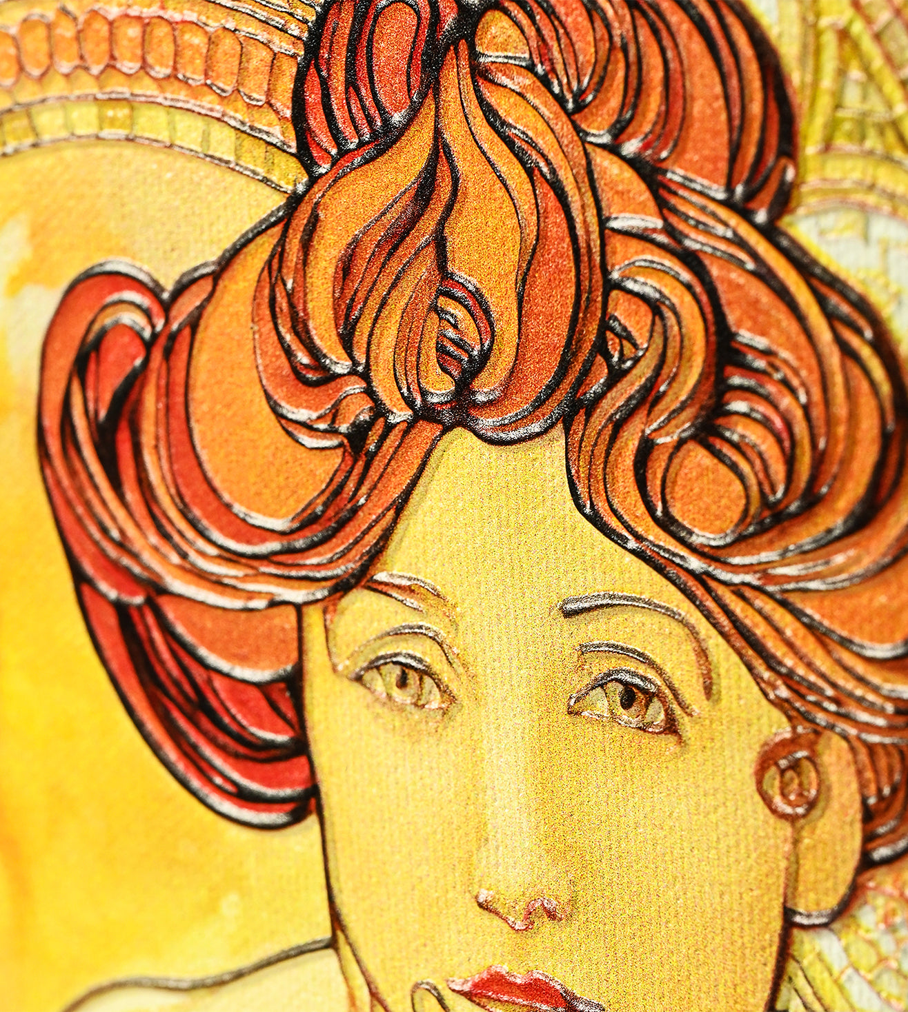 The Precious Stones: Topaz by Alphonse Mucha