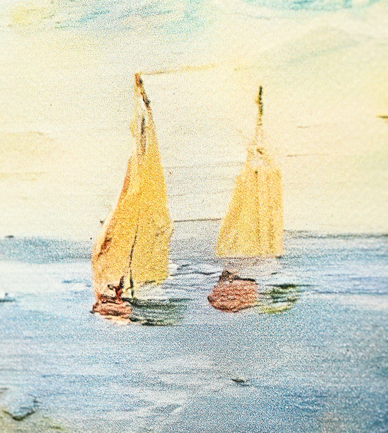 Fishing Boats on the Beach at Saintes-Maries by Vincent Van Gogh