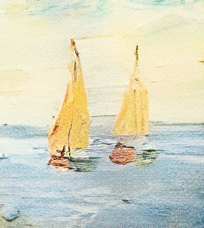 Fishing Boats on the Beach at Saintes-Maries by Vincent Van Gogh
