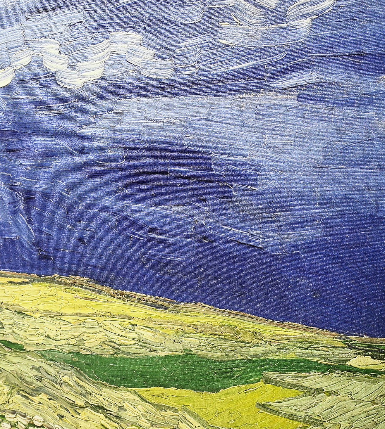Wheatfield Under Thunderclouds by Vincent Van Gogh