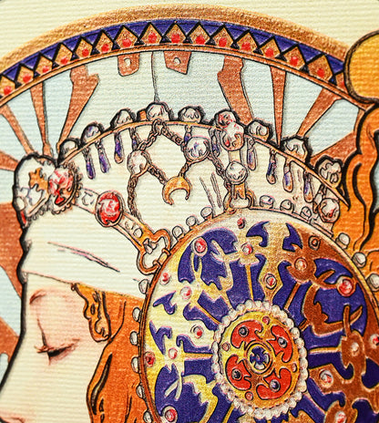 Byzantine Heads Blonde by Alphonse Mucha