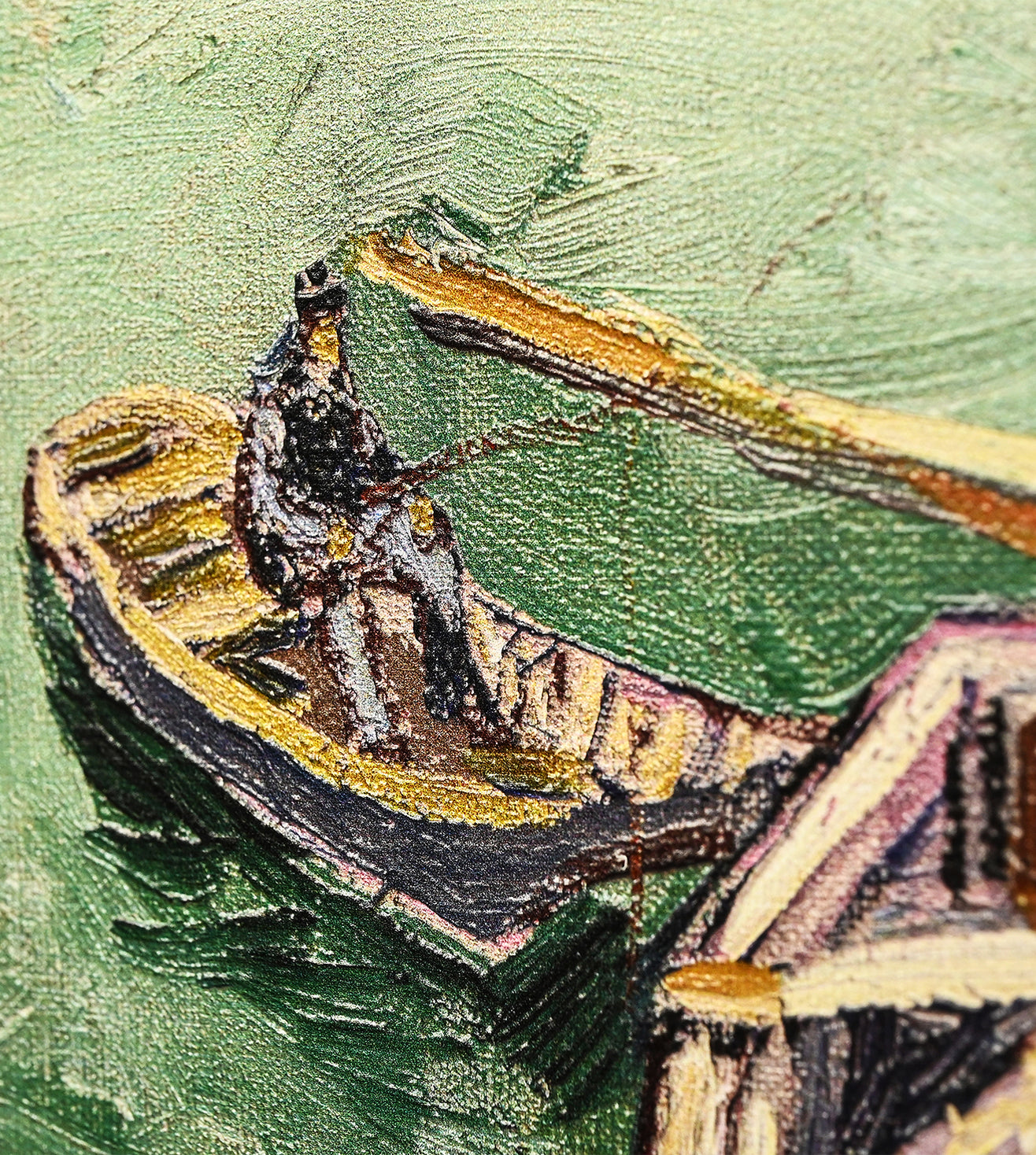Quay With Men Unloading Sand Barges by Vincent Van Gogh