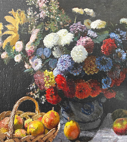 Still Life with Flowers and Fruit by Claude Monet