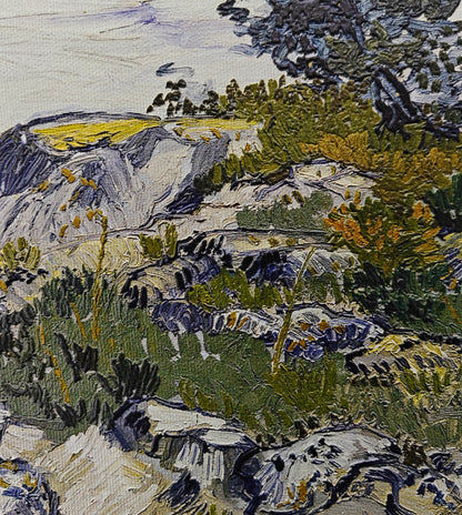 The Rocks by Vincent Van Gogh