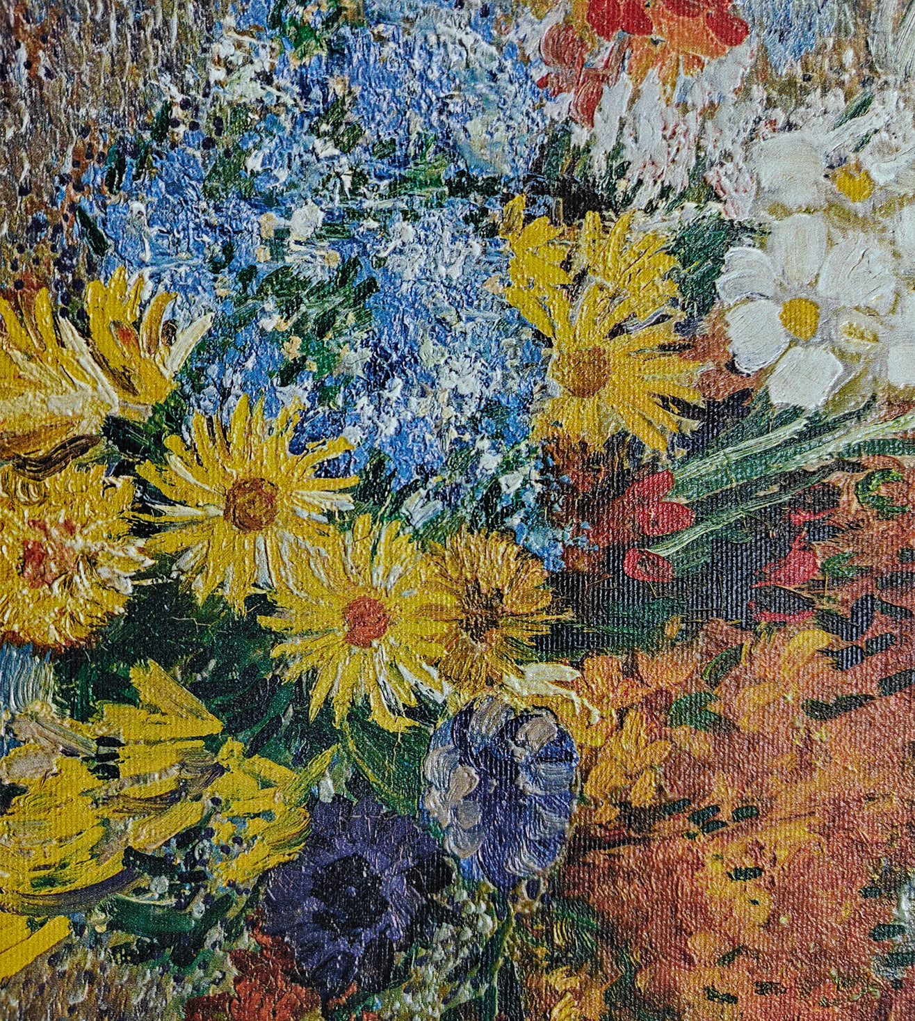 Vase with daisies and anemones by Vincent Van Gogh