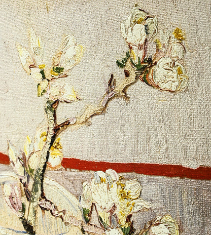 Sprig of Flowering Almond in a glass by Vincent Van Gogh