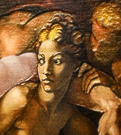 The Creation of Adam perspective by Michaelangelo