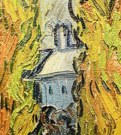 Two Poplars In The Alpilles Near Saint Remy by Vincent Van Gogh
