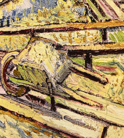 Quay With Men Unloading Sand Barges by Vincent Van Gogh
