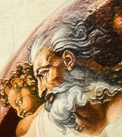 The Creation of Adam perspective by Michaelangelo