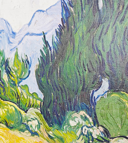 A Wheatfield with Cypresses by Vincent Van Gogh