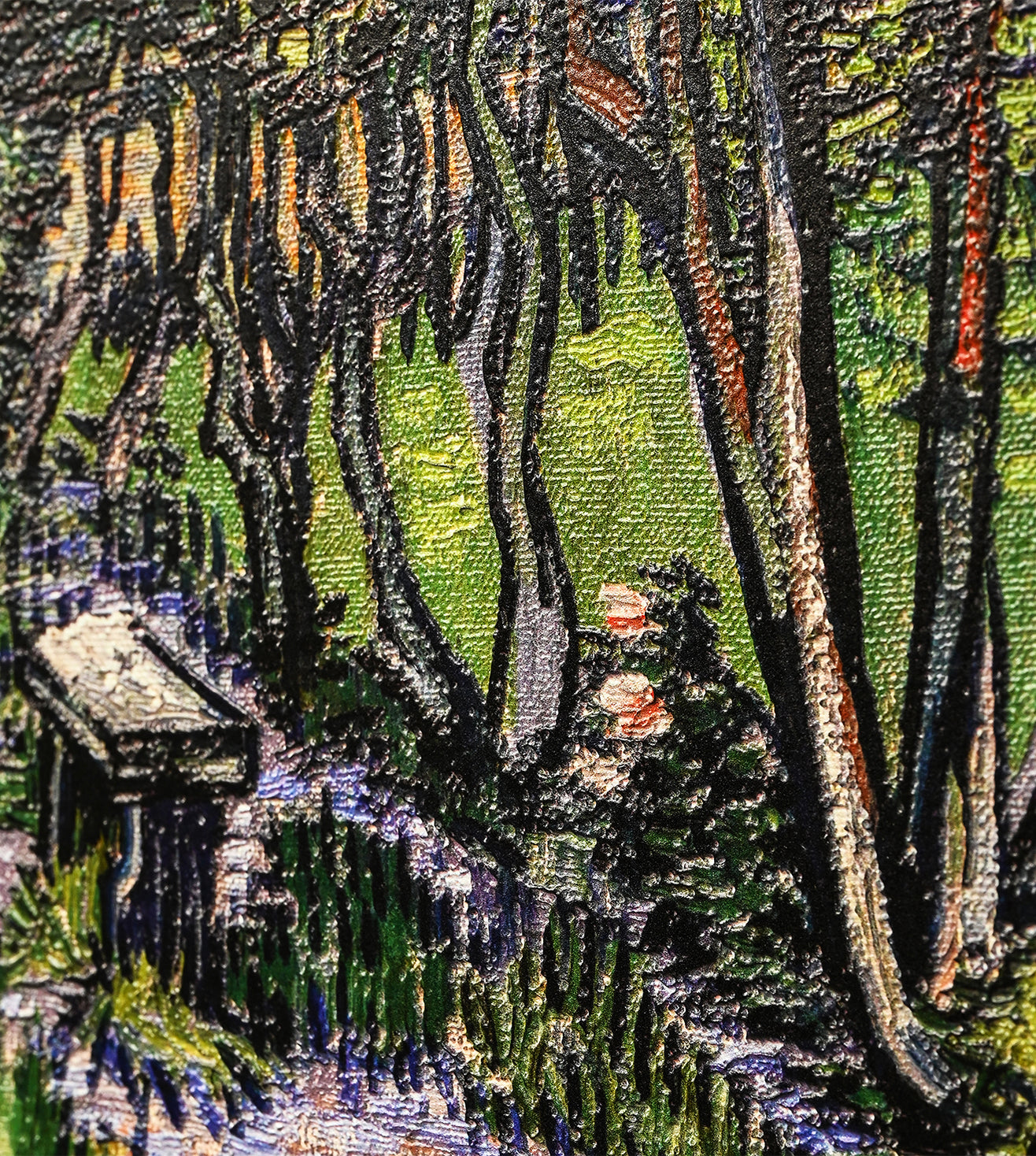 The Garden At The Asylum At Saint-remy by Vincent Van Gogh