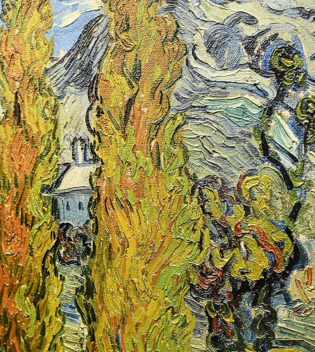 Two Poplars In The Alpilles Near Saint Remy by Vincent Van Gogh