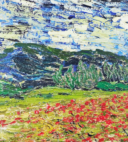 Poppy Field by Vincent van Gogh – Premium Framed Wall Art