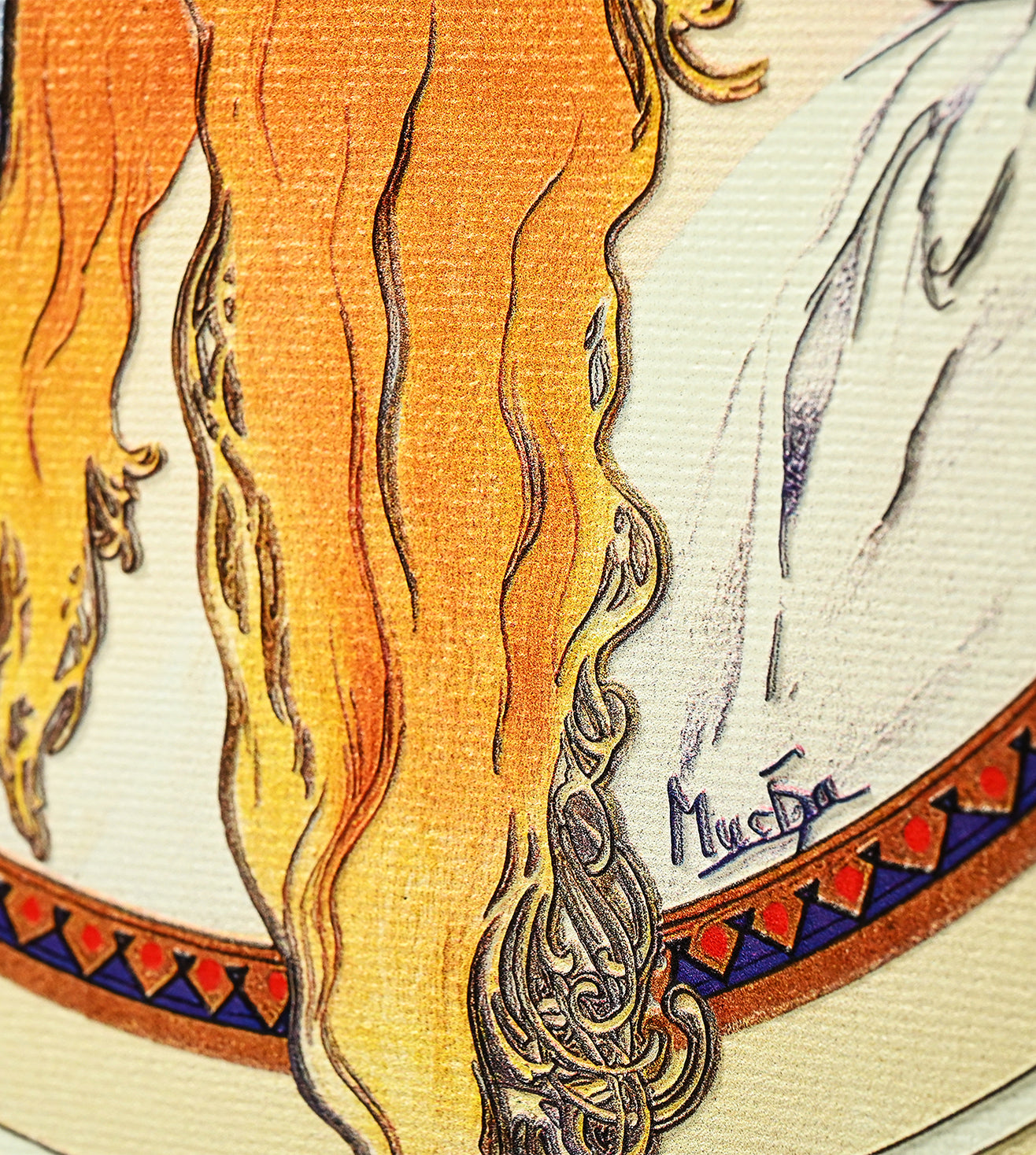 Byzantine Heads Blonde by Alphonse Mucha
