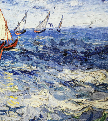Seascape at Saintes-Maries by Vincent Van Gogh