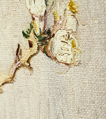 Sprig of Flowering Almond in a glass by Vincent Van Gogh