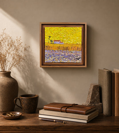 Wheatfield Under a Golden Sky