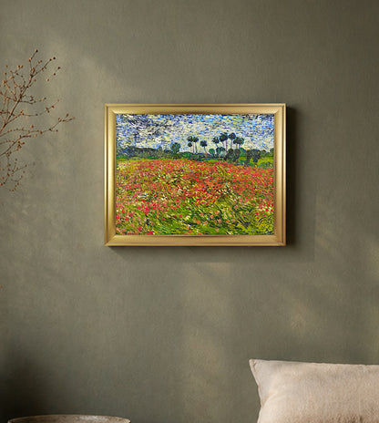Poppy Field by Vincent van Gogh – Premium Framed Wall Art
