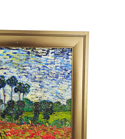 Poppy Field by Vincent van Gogh – Premium Framed Wall Art