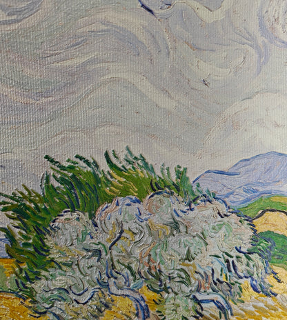 A Wheatfield with Cypresses by Vincent Van Gogh