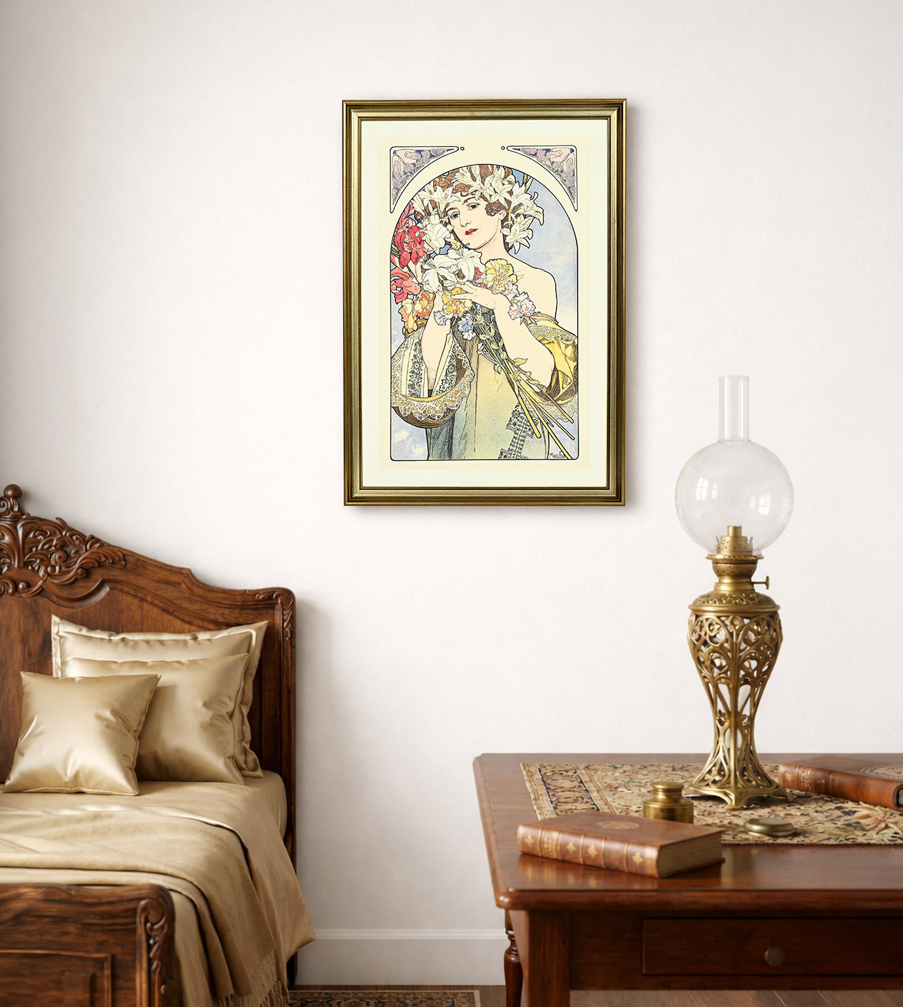 Flower (La Fleur, 1897) by Alphonse Mucha