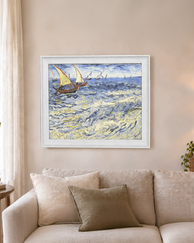 Seascape at Saintes-Maries by Vincent Van Gogh