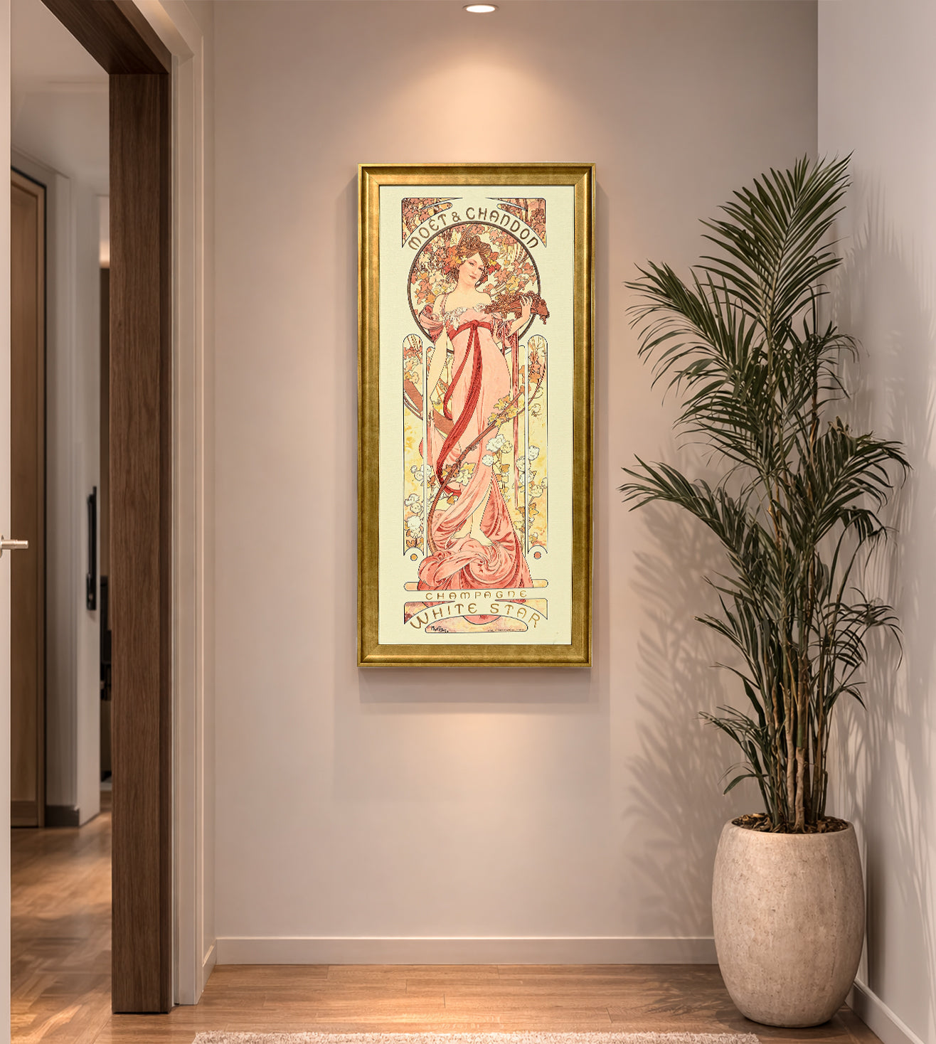 Moet and Chandon White Star by Alphonse Mucha