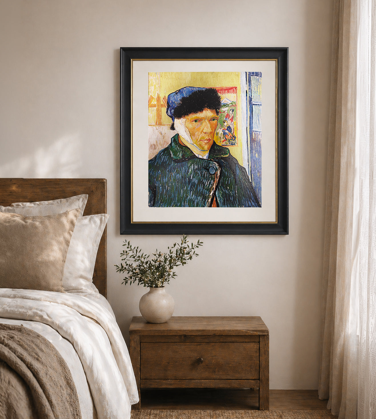 Self Portrait with Bandaged ear by Vincent Van Gogh