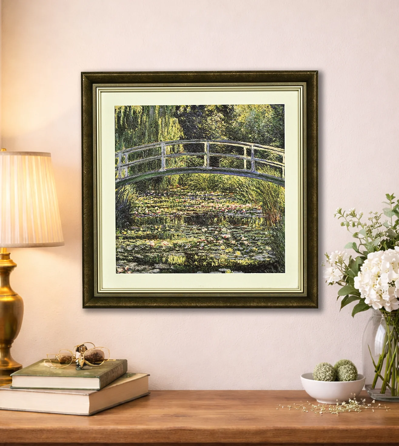 The Water lily Pond by Claude Monet